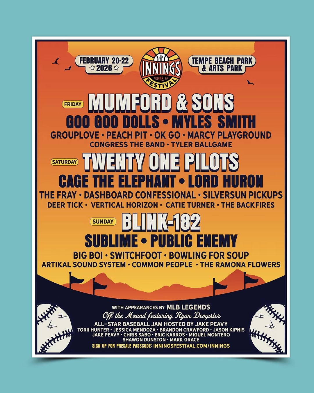 Bowling For Soup Bowl My Bones Tour Poster 2026